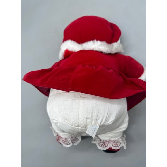 Vintage 14" Main Joy LTD Sitting Plush Mrs Santa Claus Used READ - Picture 11 of 16